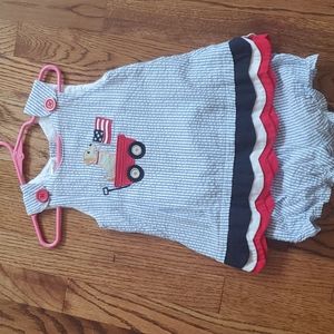 Dress with bloomers size 24 months EUC